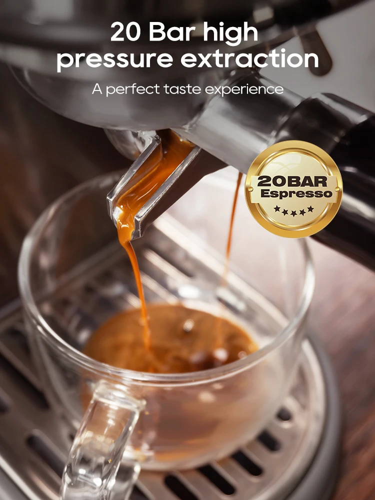 HiBREW 20Bar Semi Automatic Espresso Coffee Machine Temperature Adjustable Cold/Hot Super Slim Coffee Maker Cappuccino H10B - Image 3