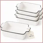 12 Oz Ceramic Casserole Dish Set of 4, 5