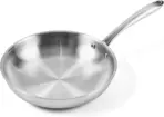 5-Ply Stainless Steel Frying Pan 10inch, Full Clad Induction Cookware, Oven Safe, Dishwasher Safe, Professional Grade