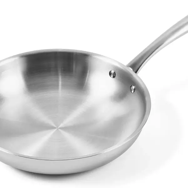 5-Ply Stainless Steel Frying Pan 10inch, Full Clad Induction Cookware, Oven Safe, Dishwasher Safe, Professional Grade