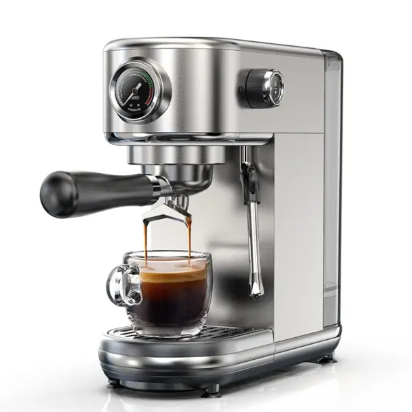 HiBREW 20Bar Semi Automatic Espresso Coffee Machine Temperature Adjustable Cold/Hot Super Slim Coffee Maker Cappuccino H10B