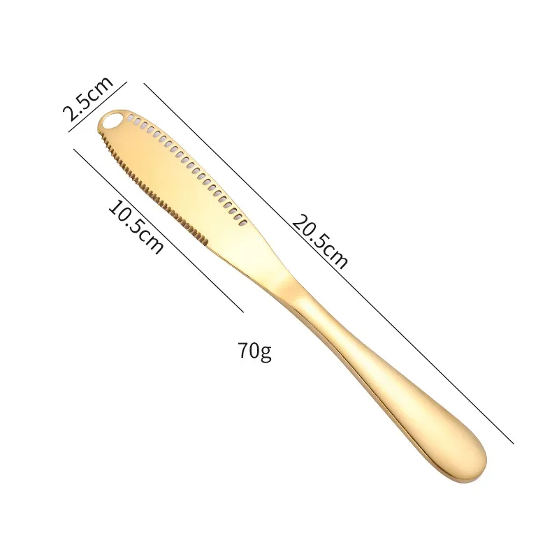 Butter Knife Holes Cheese Dessert Knife Stainless Steel Jam Knife Cutlery Toast Wipe Cream Bread Cheese Cutter Kitchen Tools - Image 4